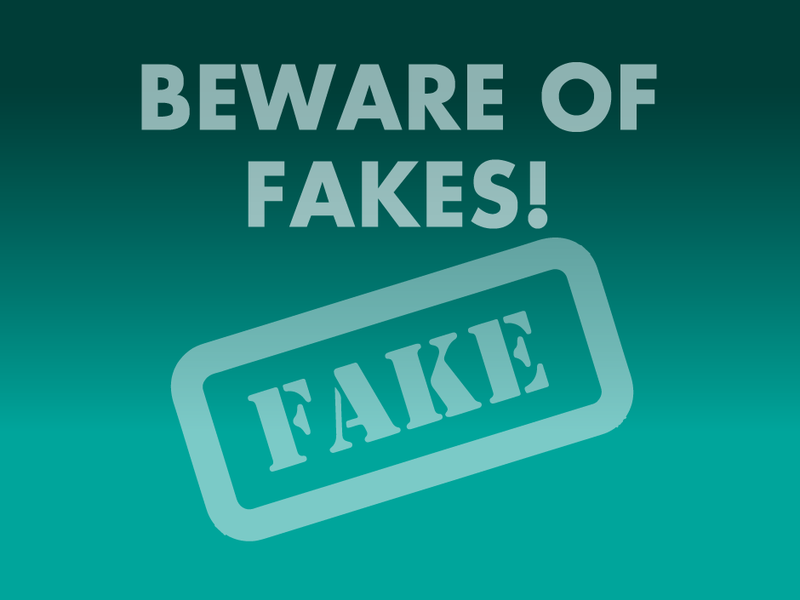 Beware of fakes