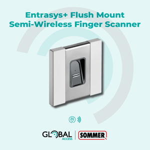 Entrasys Flush Mount Semi Wireless Finger Scanner