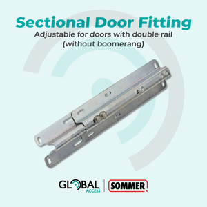 Sectional Door Fitting Without Boomerang