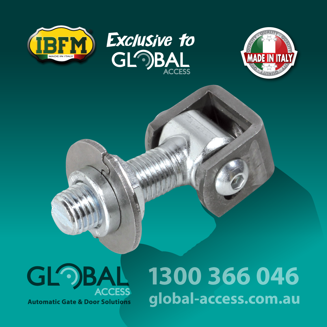 Adjustable Hinge Dual Axis mm Bolt Global Access